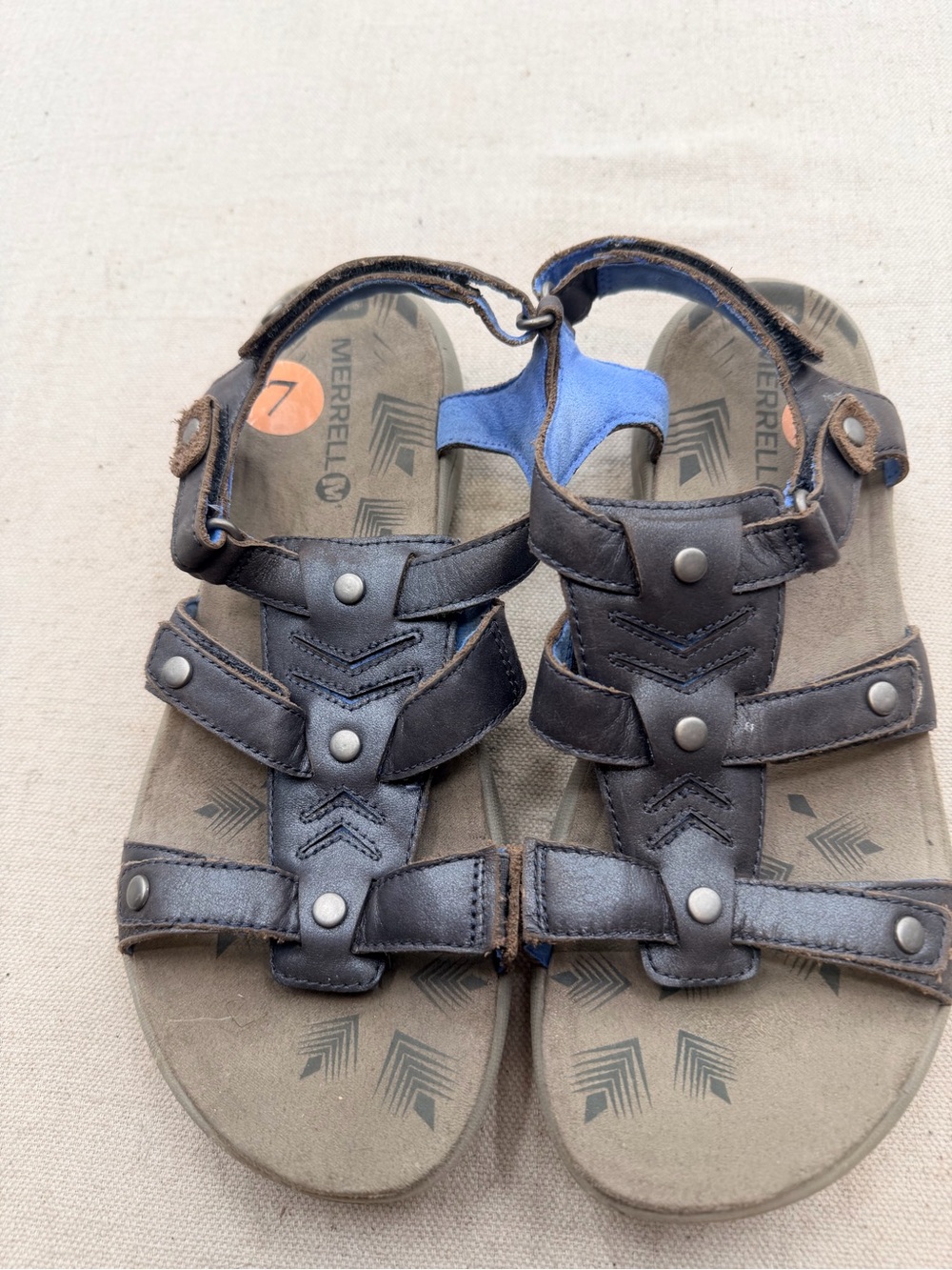 Merrell  Brown and Blue Strap Sandals